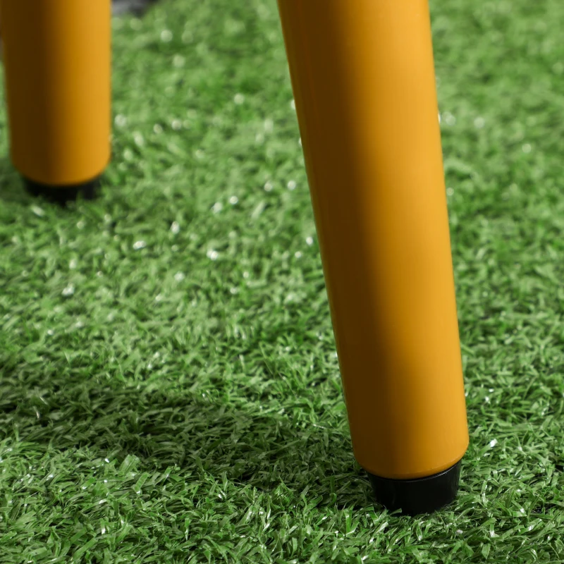 Outsunny plantenpotten set van 2, plantenpotten met verwijderbare voeten, gaten grijs