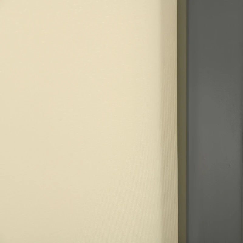 Outsunny Retractable Sun Side Awning Screen Fence - Patio Garden Wall Balcony Screening Panel Outdoor Blind Privacy Divider (3x1.6M, Cream White)