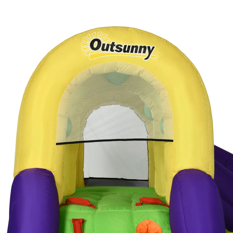 Outsunny Dmuchany Zamek z Wodnym Parkiem Rozrywki XXL - Ogrodowa Zabawa dla Dzieci