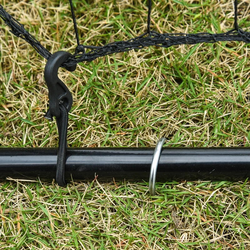 HOMCOM Plasa Elastica Elastic pentru Fotbal și Rugby Portabil, 90x80x140cm