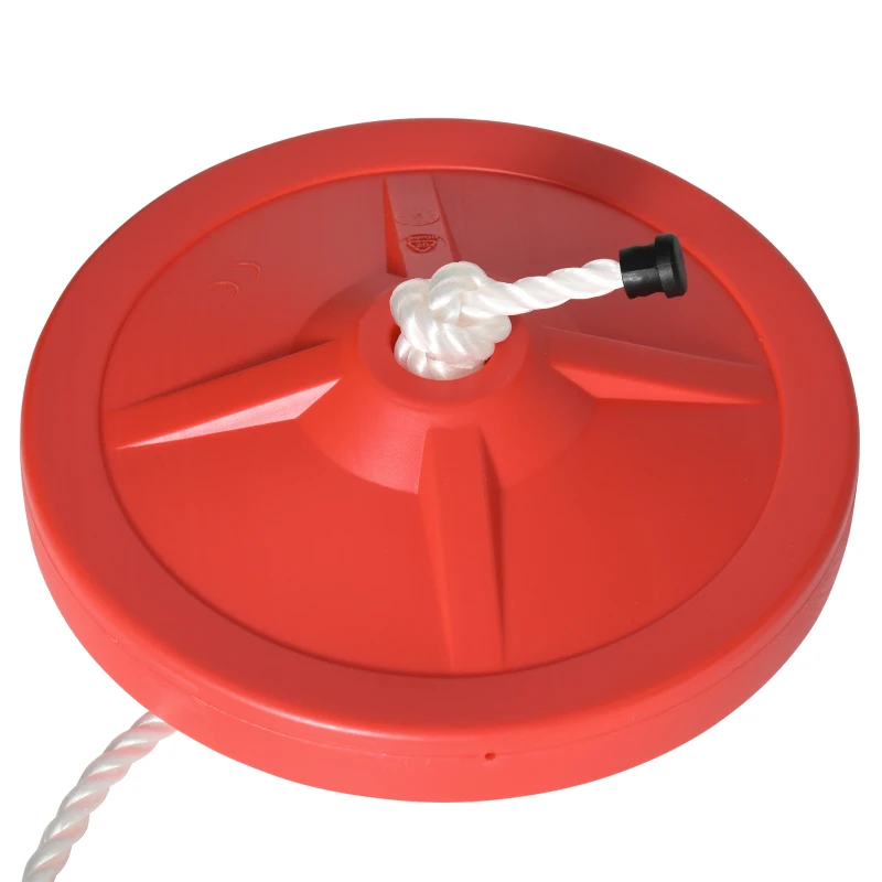 Outsunny 20 m Zipline Kit Kinder Slackline-Set für Garten Outdoor Seilrutsche Zip Line Kit für 3-14 Jahre Kinder bis 150 kg
