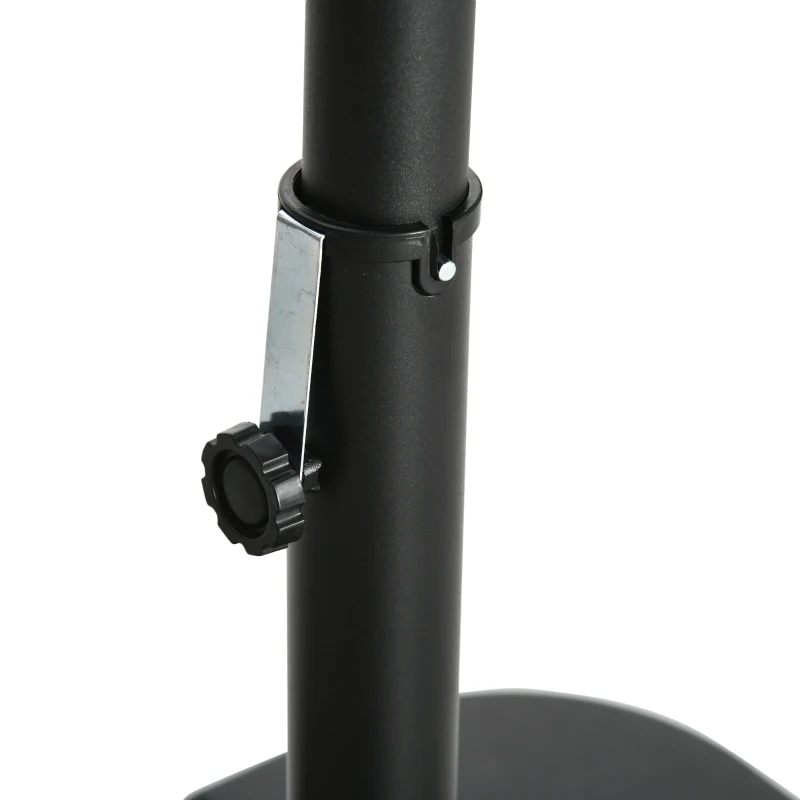 Outsunny Ombrellone 3x3 m da Giardino a 8 Stecche Girevole con Tettuccio e Rete Protettiva, Verde e Nero