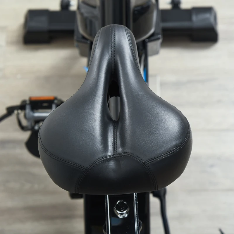 HOMCOM Stationary Exercise Bike 13KG Flywheel Indoor Cycling Bicycle Cardio Workout Trainer w/ Heart Pulse Sensor & LCD Monitor Adjustable Resistance Black