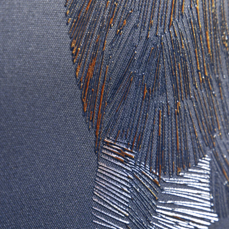 HOMCOM Canvas Wall Art Gold Textured Horse, Wall Pictures for Living Room Bedroom Decor, 93 x 63 cm