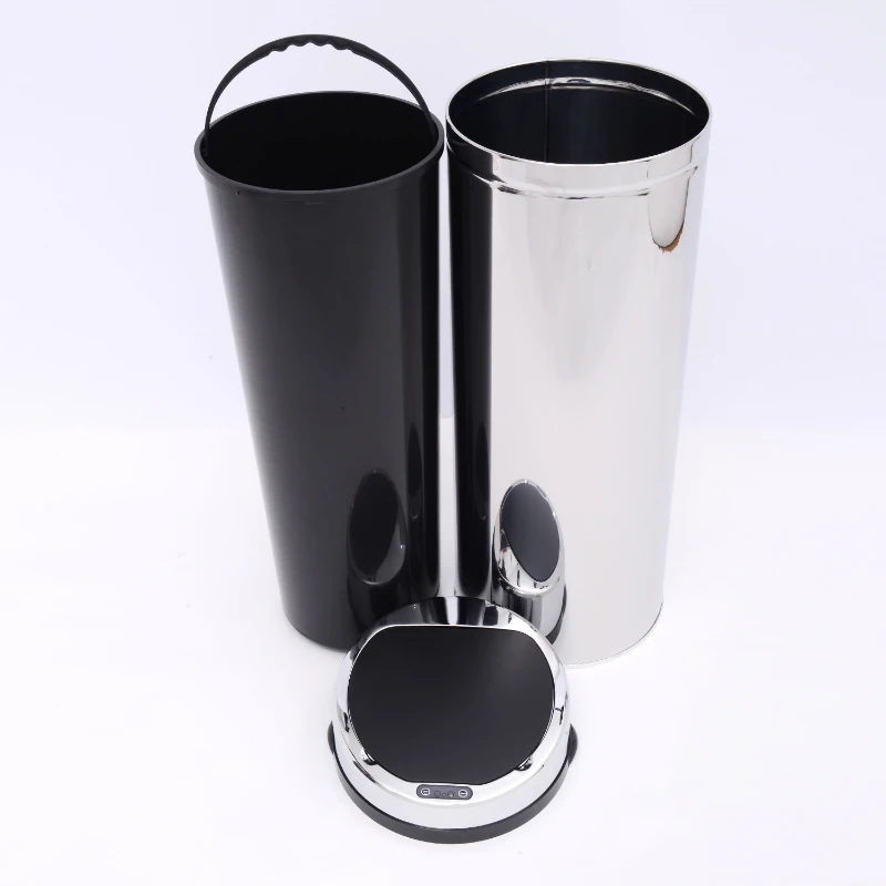 HOMCOM 50L LUXURY Automatic Sensor Dustbin Kitchen Waste Bin Rubbish Trashcan Auto Dustbin Stainless Steel with Bucket CHROME