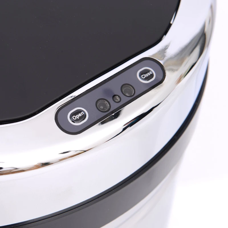 HOMCOM 50L LUXURY Automatic Sensor Dustbin Kitchen Waste Bin Rubbish Trashcan Auto Dustbin Stainless Steel with Bucket CHROME