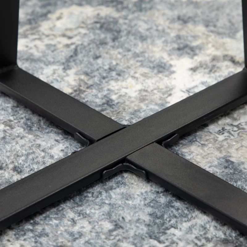 HOMCOM Stolik kawowy okrągły, stolik pomocniczy, stolik do salonu z naturalnym wykończeniem drewna