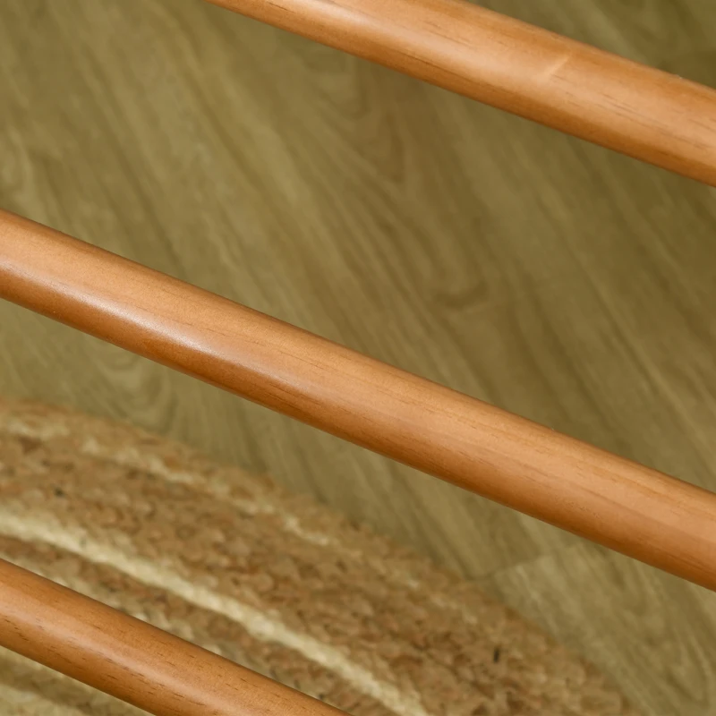 HOMCOM Triangolo da Arrampicata Pieghevole per Bambini 3+ Anni in Legno di Faggio, 90x64x70 cm, Marrone chiaro