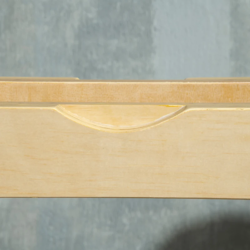 HOMCOM Hantelständer, für 12 Hanteln, bis 150 kg, 3 Ebenen, Buchenholz, 118 x 60 x 100 cm