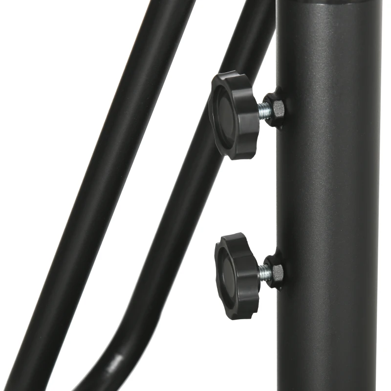 Outsunny Ombrellone da Giardino 3x2.5 m in Metallo e Poliestere a 6 Stecche con Base a Croce, Marrone