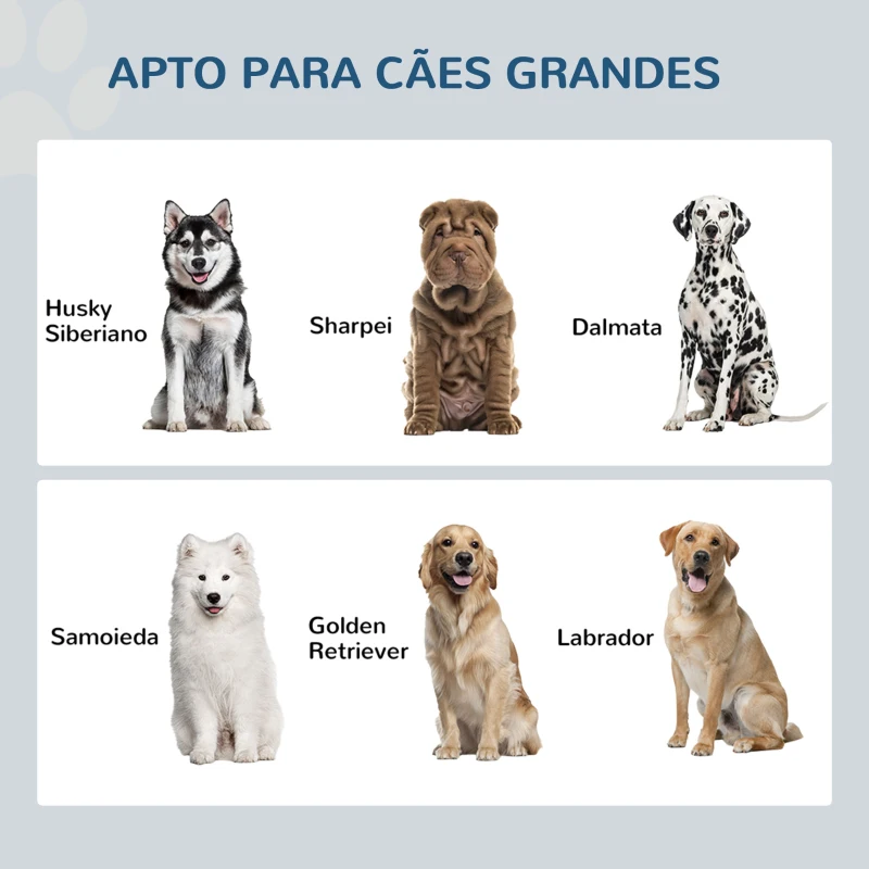 PawHut Comedouro Elevado para Cães com 2 Tigelas 2000ml de Aço Inoxidável Gaveta Oculta com Suporte de Madeira 60x30x36cm Branco
