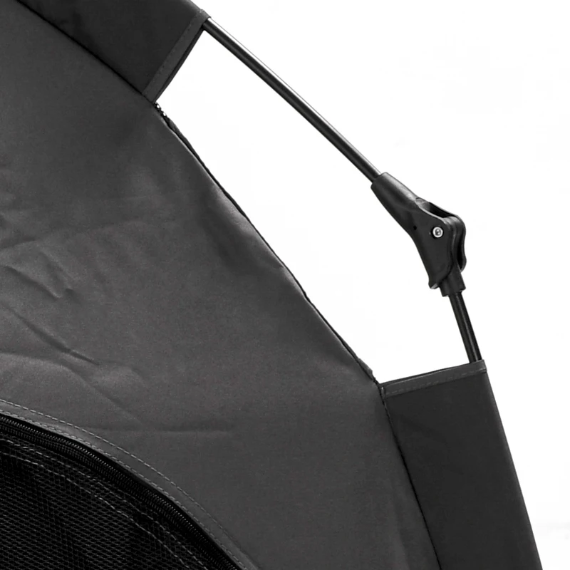 PawHut Namiot dla Zwierząt, Namiot dla Psów, składany, odporny na pogodę, buda dla dużych psów, Czarny