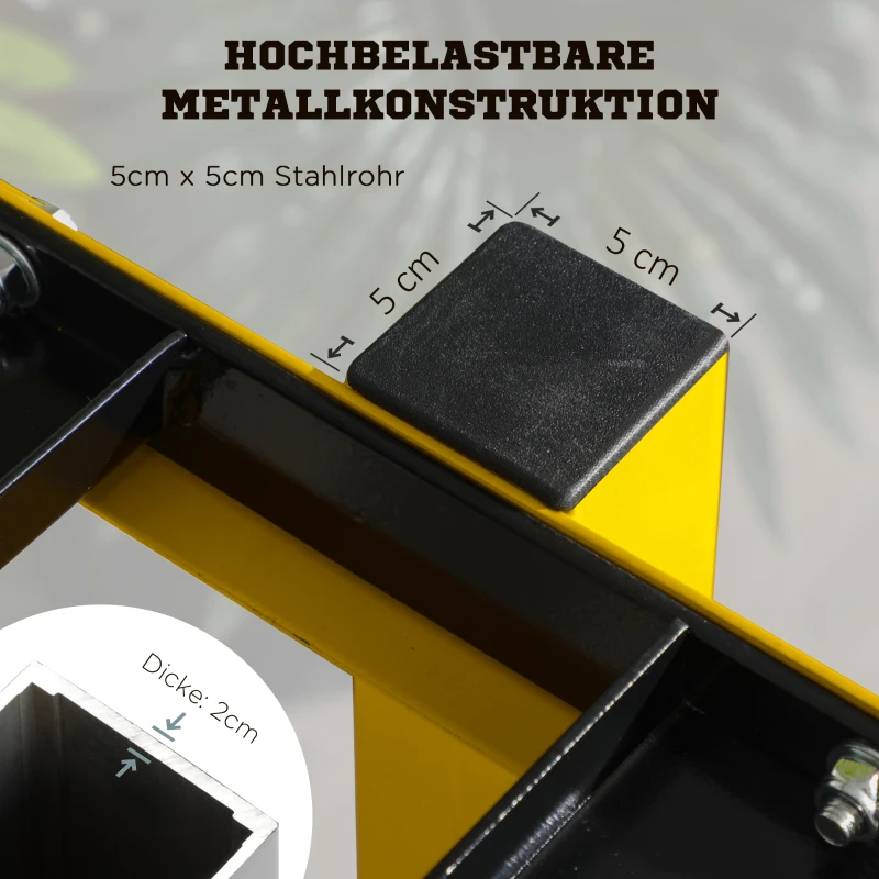 SPORTNOW Stojak na hantle, dwupoziomowy stojak na hantle krótkie, stojak na hantle do 270 kg