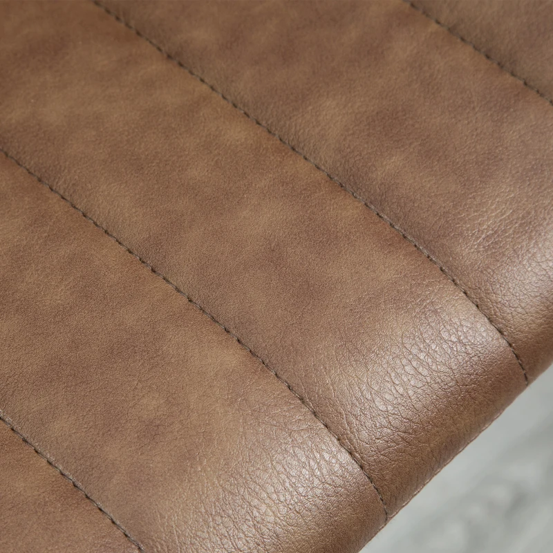 HOMCOM Barkruk Set van 2 in retrodesign, met voetensteun, verstelbaar in hoogte, 43 cm x49,5 cm x 111 cm