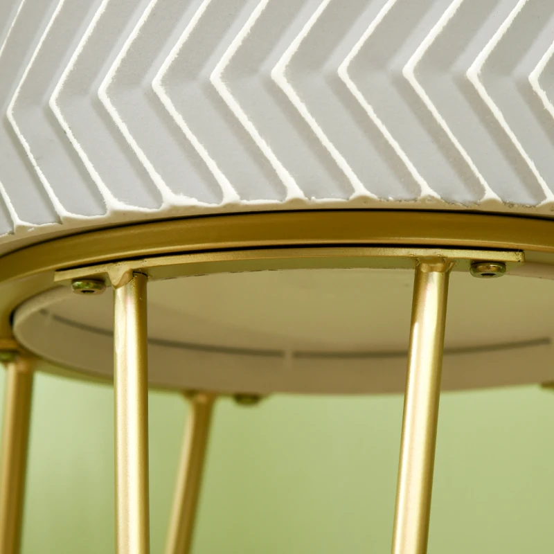 Outsunny Lot de 2 supports cache-pots ronds pour plantes en métal avec pieds épingles hauteurs 67 et 52 cm gris