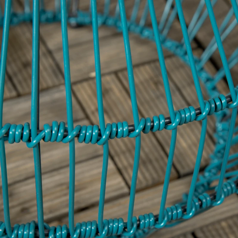 Outsunny Außenleuchte, Solarleuchte, Gartenlampe, 8h Leuchtdauer, Automatische LED Gartenlampe, grün, 45 x 45 x 31 cm