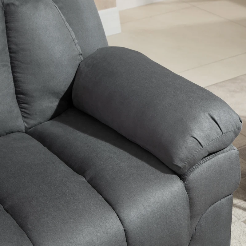 HOMCOM Elektrischer Fernsehsessel Sessel mit schlaffunktion und liegefunktion Aufstehsessel Relaxsessel Sessel mit Aufstehhilfe, Grau, 96 x 93 x 105 cm