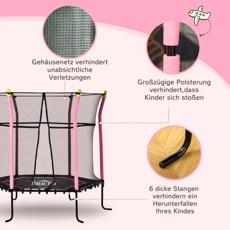 HOMCOM Trampolina 162 cm x 162 cm x 163,5 cm