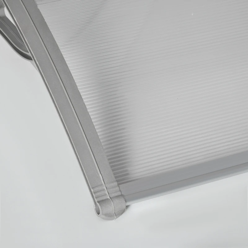 Outsunny Copertina din Policarbonat anti-UV de Exerior pentru Usi si Ferestre, 100x75cm(m-9)