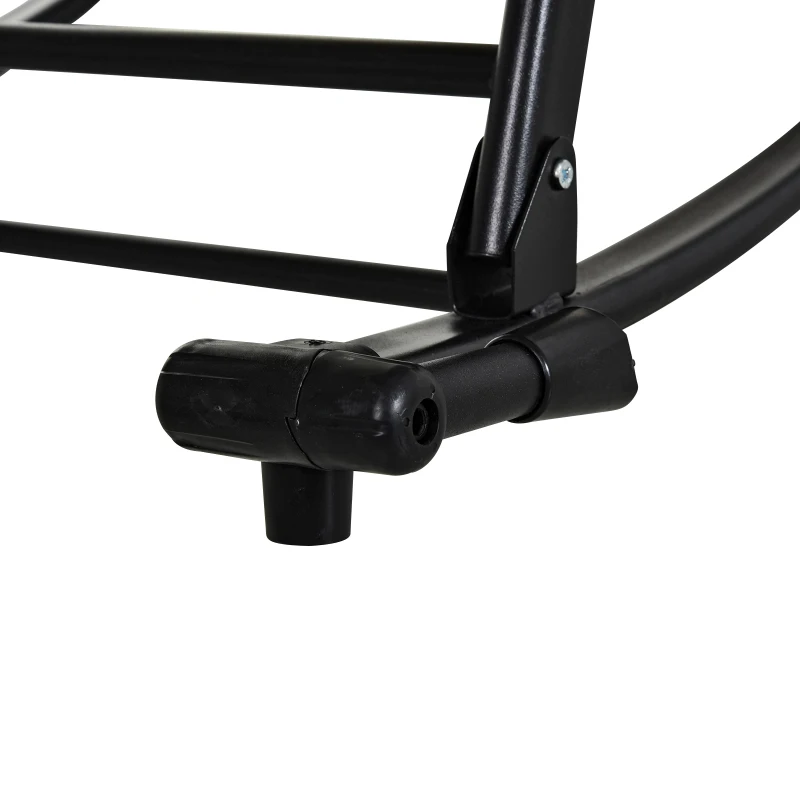 Outsunny Scaun Ergonomic Balansoar cu Design pliabil din Textilene si cadru din Otel, Bej