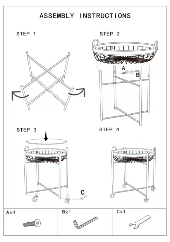 Mauro Ferretti CARUCIOR CU COS DUBLU CU ROTI CM 57X55,5X62,5