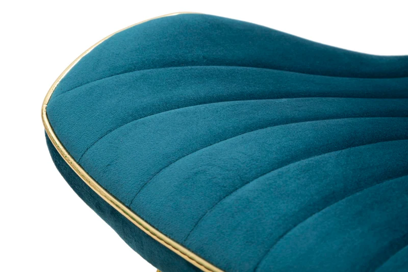Mauro Ferretti SET SCAUNE 2 BUC PARIS SPACE TEAL / GOLD CM 46X58X77