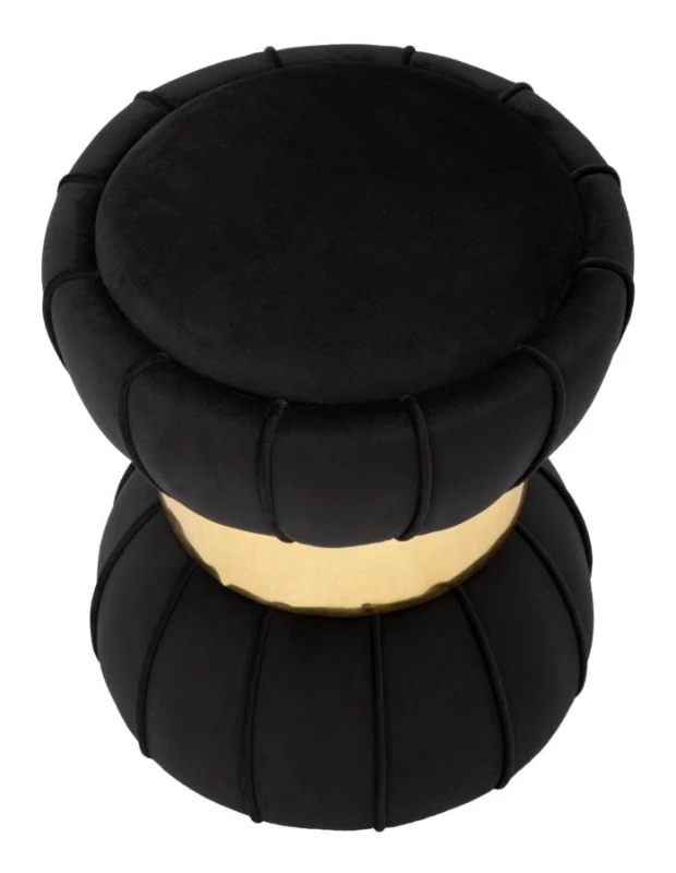 Mauro Ferretti TABURET FLORI NEGRU CM Ø 40X44