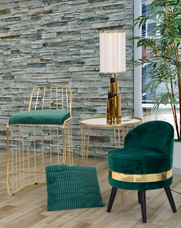 Mauro Ferretti MASUTA DE CAFEA GLAM AURIU / OGLINDA CM Ø 50X58,5