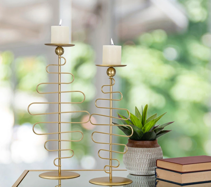 Mauro Ferretti PERECHE DE SUPORT LUMANARE ALID CM 25X16X51 - 20X16X43