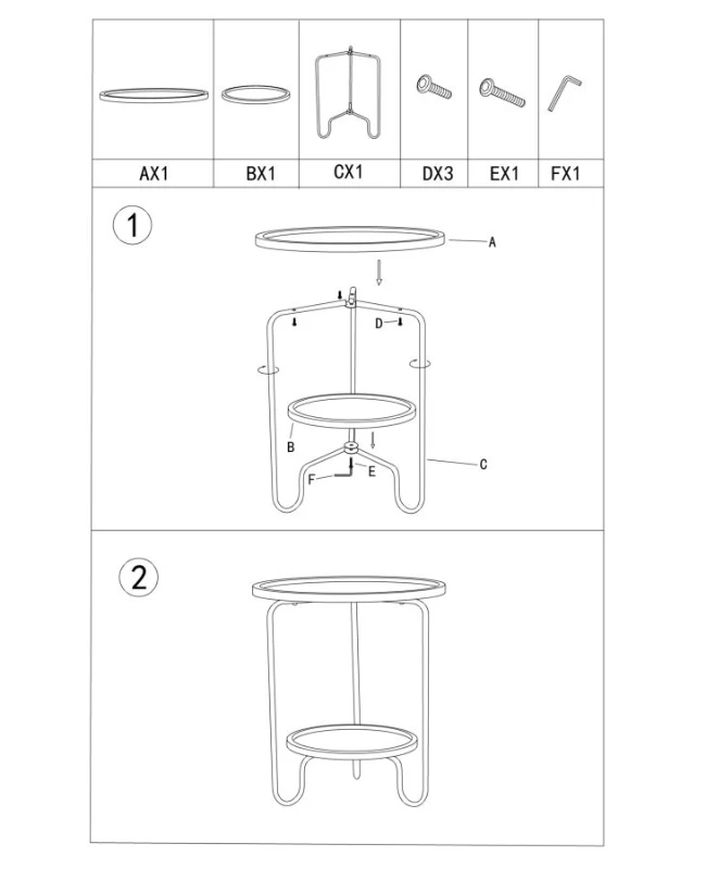 Mauro Ferretti MASA MICA AREX 2 RAFTURI CM Ø 48X54,5