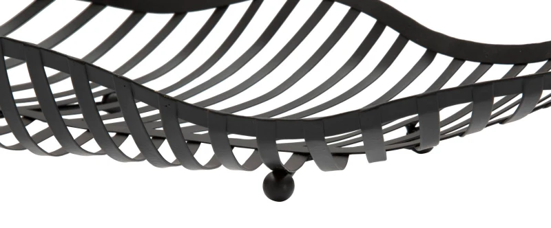 Mauro Ferretti Pereche Cosuri De Depozitare Forma De Frunza Negru Cm 61X25X7,5-55X20X7,5