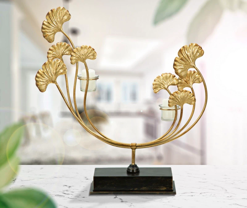 Mauro Ferretti SUPORT LUMANARE GLAM IRIS CM 50X12X55