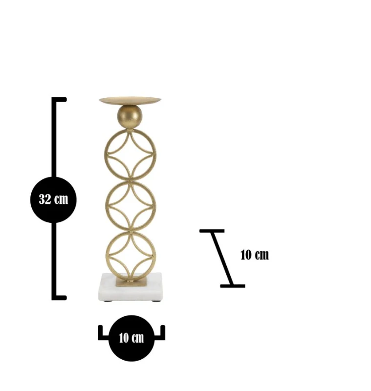 Mauro Ferretti SUPORT LUMANARE STEA CM 10X10X32