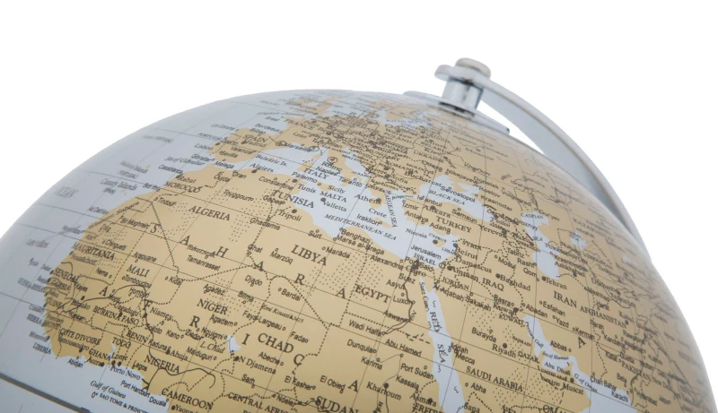 Mauro Ferretti Globul Lumii Noi Argintiu Cm Ø 20X28