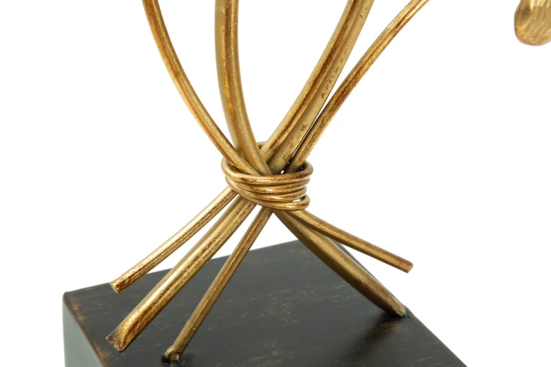 Mauro Ferretti SUPORT LUMANARE GLAM IRIS CM 29X12,5X44