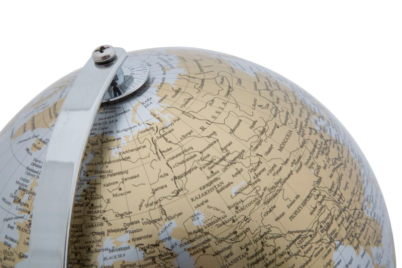 Mauro Ferretti Globul Lumii Noi Argintiu Cm Ø 20X28