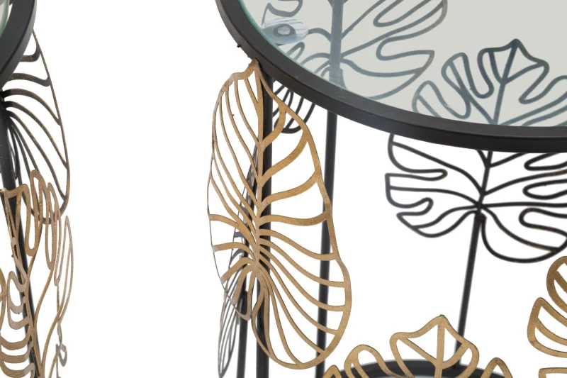 Mauro Ferretti PERECHE MESE FRUNZE GLAM  CM Ø 38X55-33X50