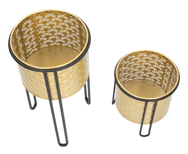 Mauro Ferretti Set Suport De Flori Stand Glissy -B- Cm Ø 21X40-19X22
