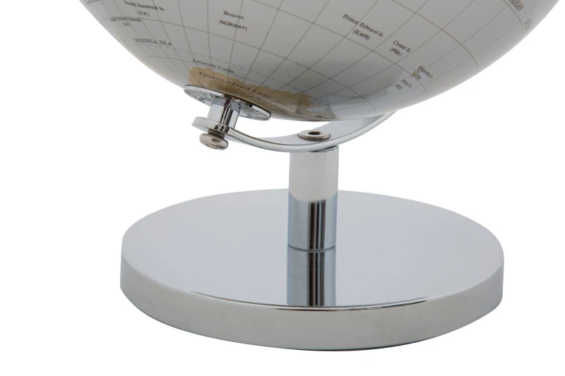 Mauro Ferretti Globul Lumii Noi Argintiu Cm Ø 20X28