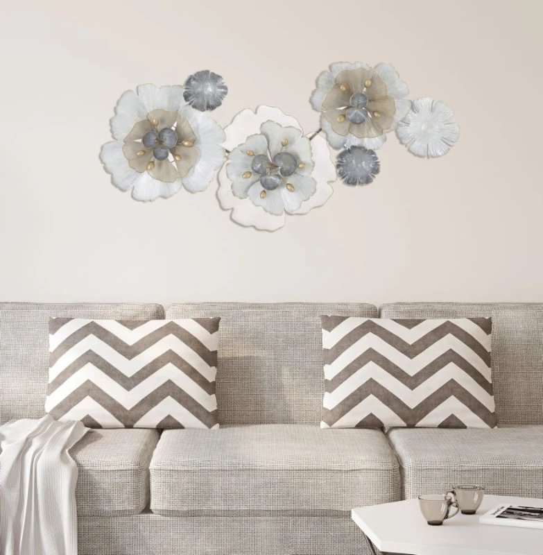 Mauro Ferretti Panou De Fier Cu Flori Cm 116,5X8X58