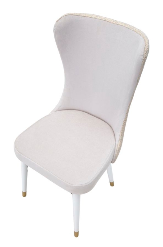 Mauro Ferretti Scaun Mimoza Crem Set 2Buc Cm 40X65X99