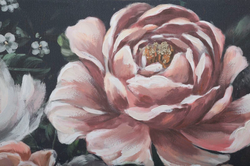 Mauro Ferretti PICTURA PE PANZA ROSU FLOWY -B- CM 120X3,7X60