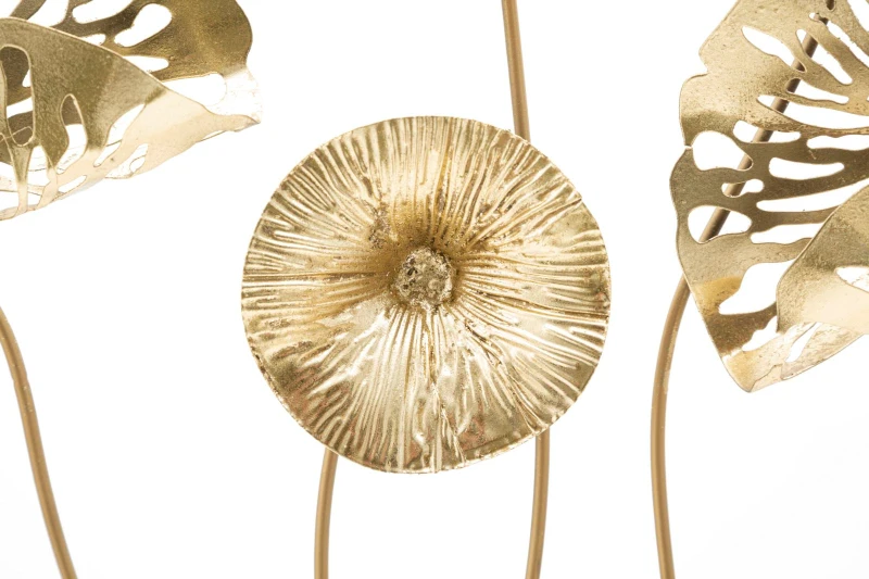 Mauro Ferretti PANOU FIER FLORI AURIU CM 50X5X50