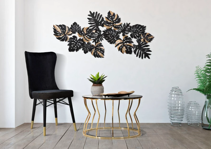 Mauro Ferretti Set Scaune Mimoza Negra 2Buc Cm 40X65X99