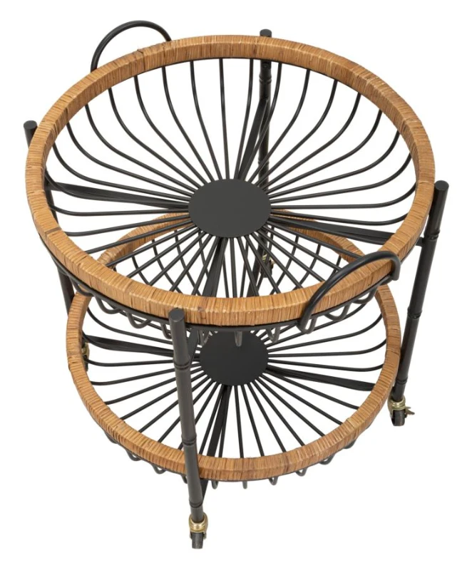 Mauro Ferretti CARUCIOR CU COS DUBLU CU ROTI CM 57X55,5X62,5