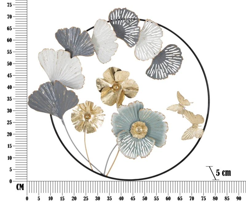 Mauro Ferretti PANOU ROTUND FIER CAMPUR CM 78,5X5X74