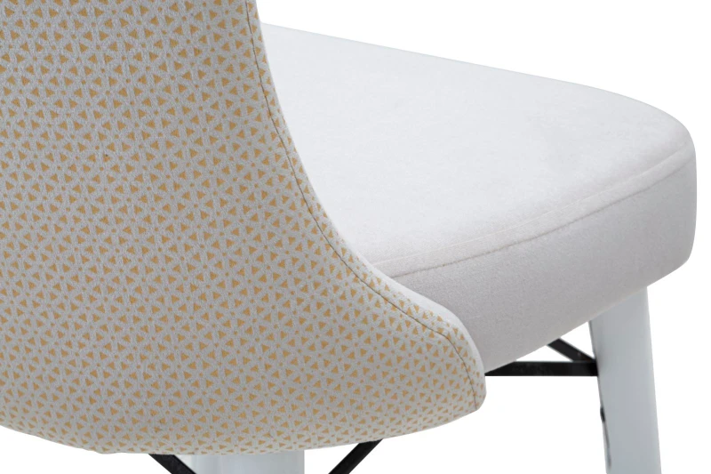 Mauro Ferretti Scaun Mimoza Crem Set 2Buc Cm 40X65X99