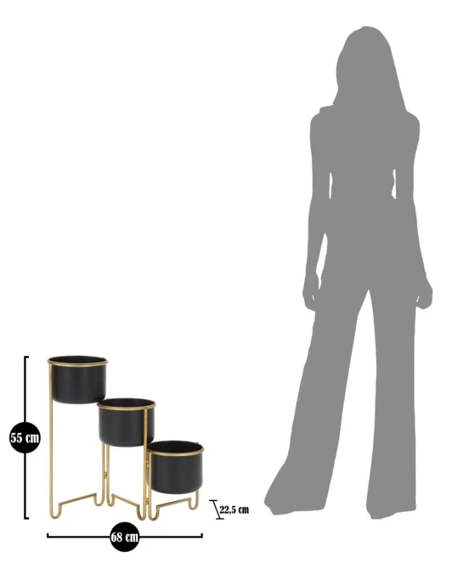 Mauro Ferretti PERECHE MESE CU 3 COSURI GOLDY CM 68X22,5X55