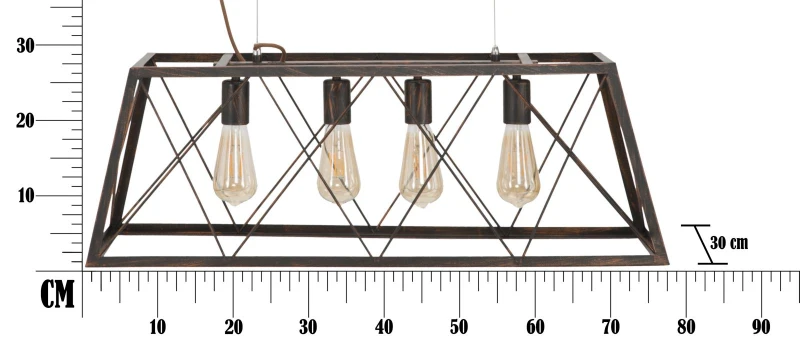 Mauro Ferretti CANDELABRU STIL INDUSTRIAL CM 78X30X26,5