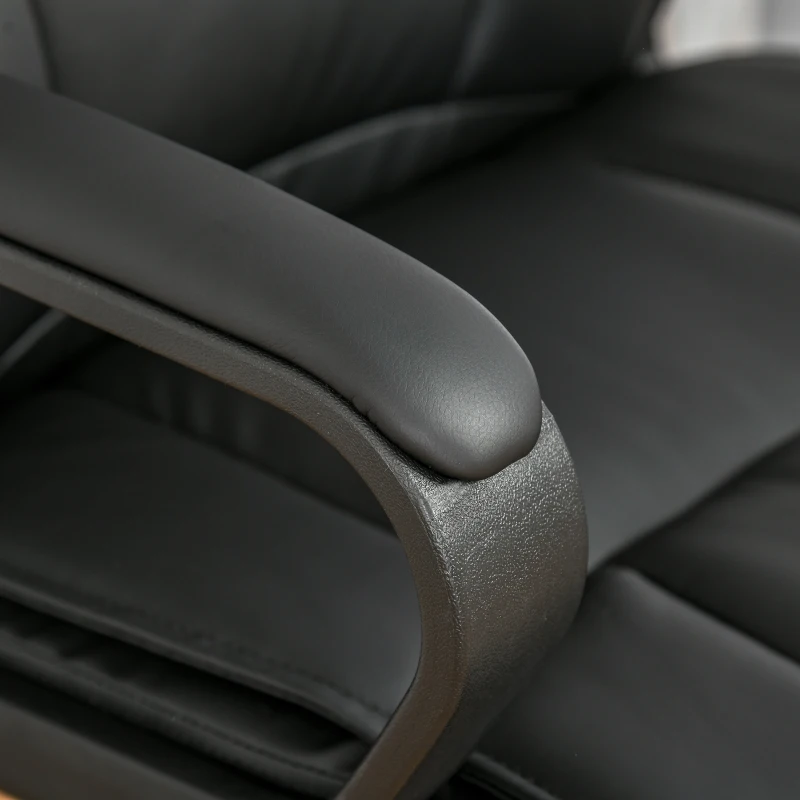 Vinsetto Cadeira de Escritório Operativa Giratória com Altura Ajustável Apoio para os Braços 61x69x90-100cm Preto